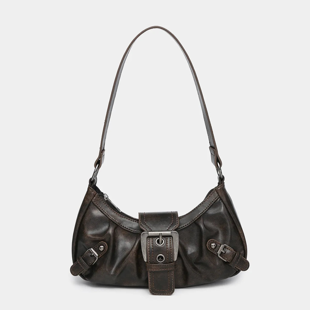 Rivet Saddle Shoulder Bag