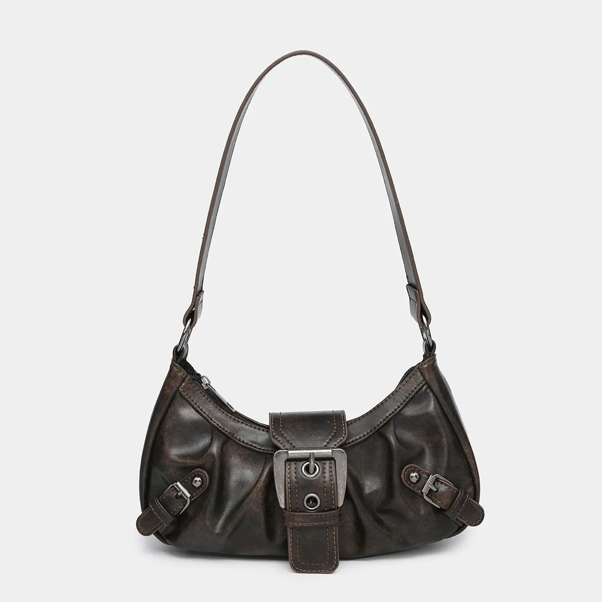 Rivet Saddle Shoulder Bag
