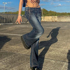 Grunge Vintage Low Waisted Denim Jeans