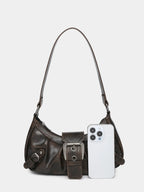 Rivet Saddle Shoulder Bag