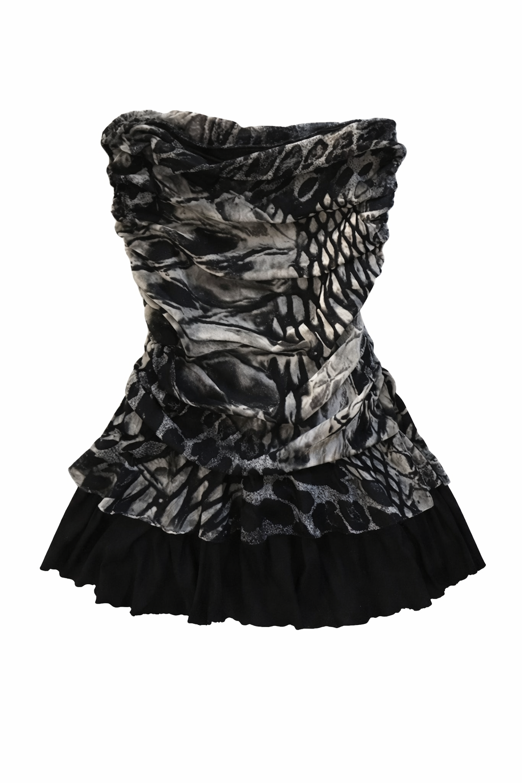 Leopard Ruched Mini Dress