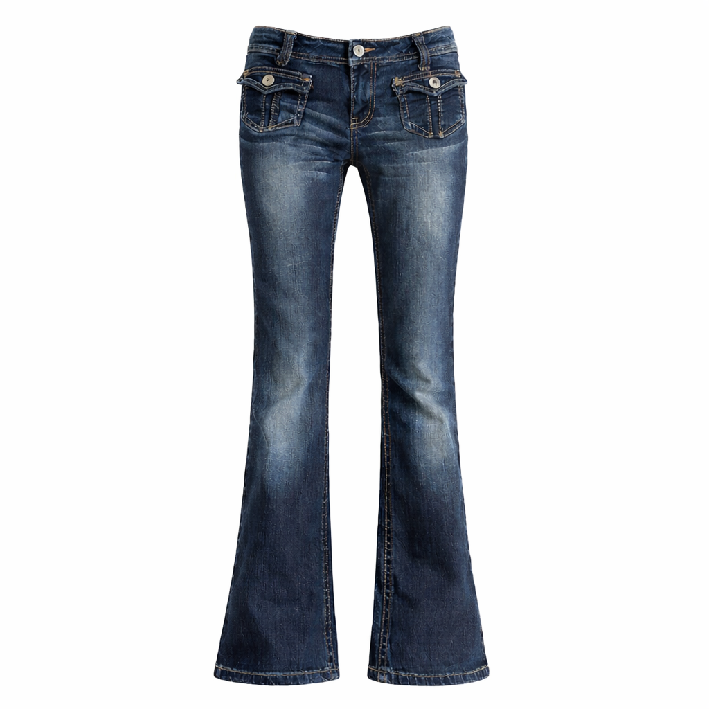 Grunge Vintage Low Waisted Denim Jeans