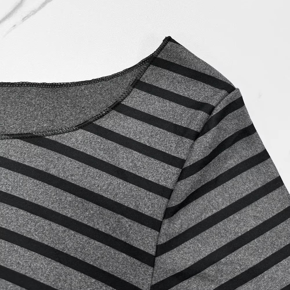 Striped Slim Long Sleeve Top