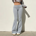 Casual Low-Rise Flare Pants