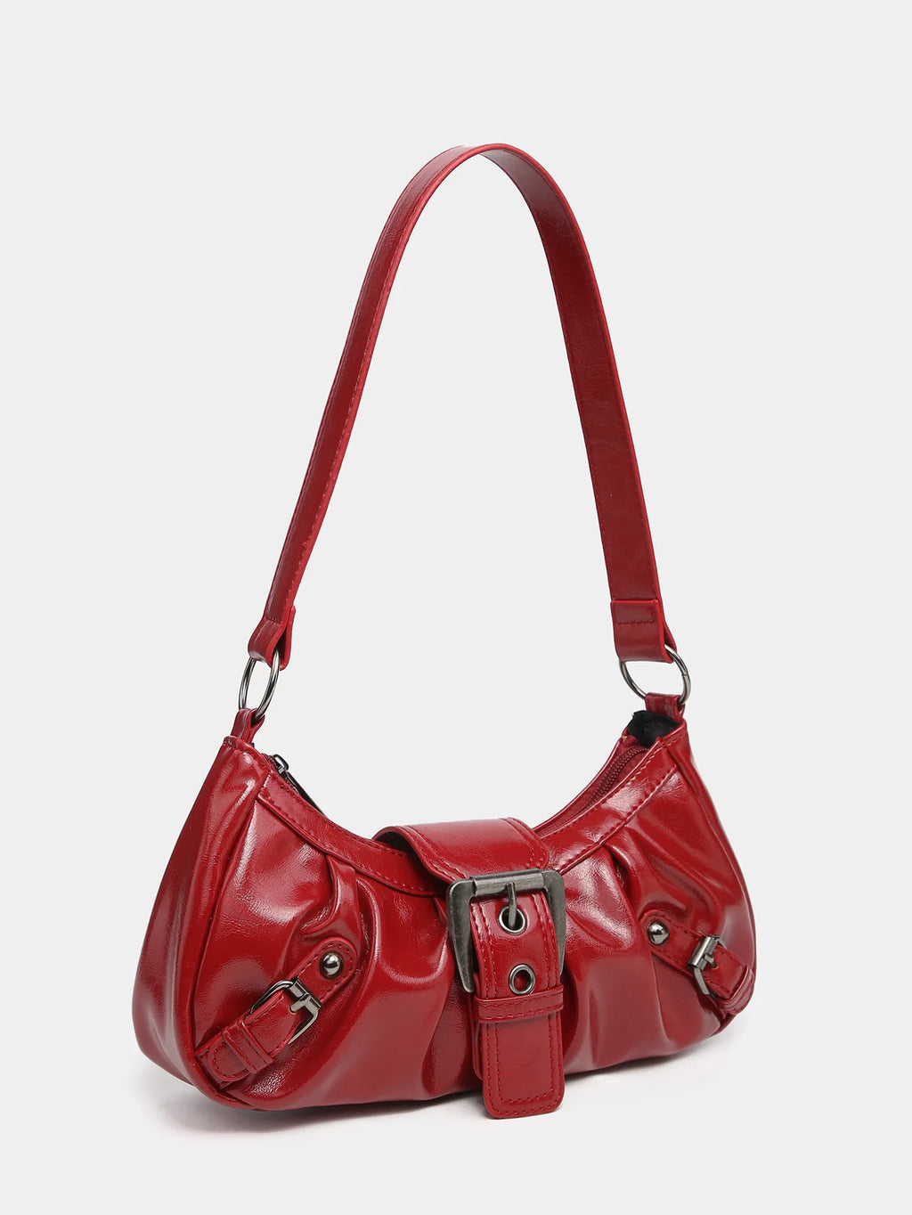Rivet Saddle Shoulder Bag