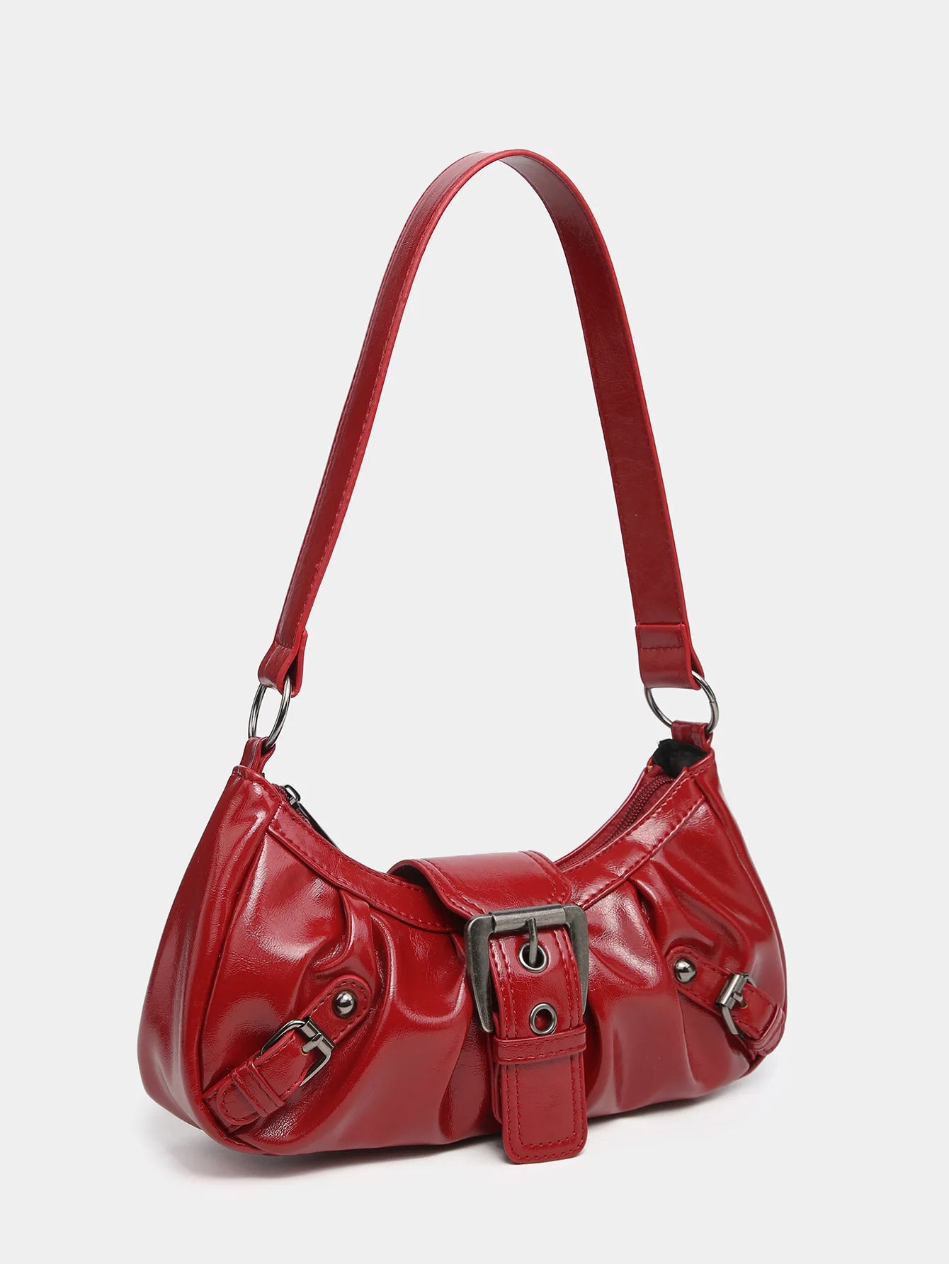 Rivet Saddle Shoulder Bag