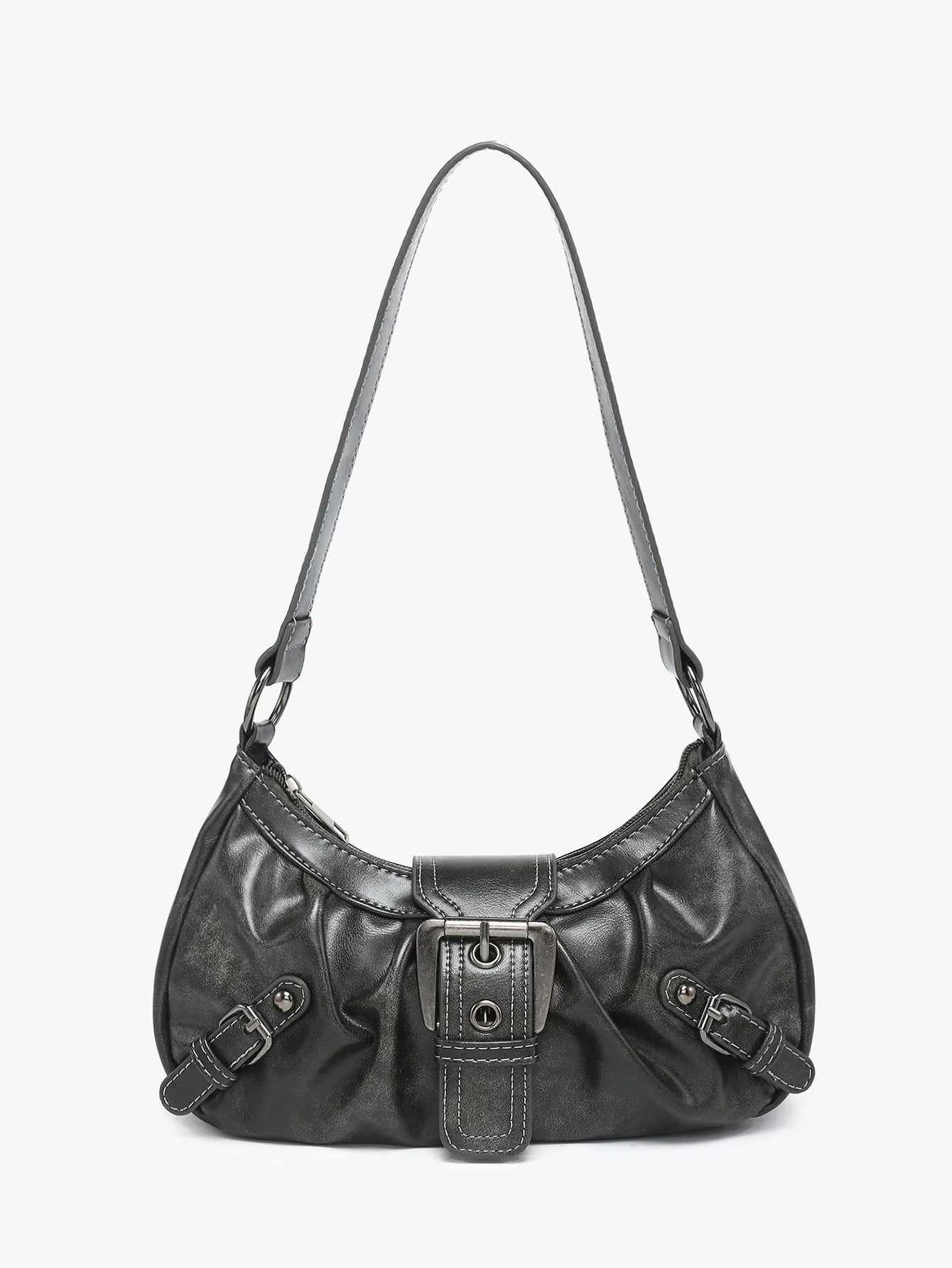 Rivet Saddle Shoulder Bag